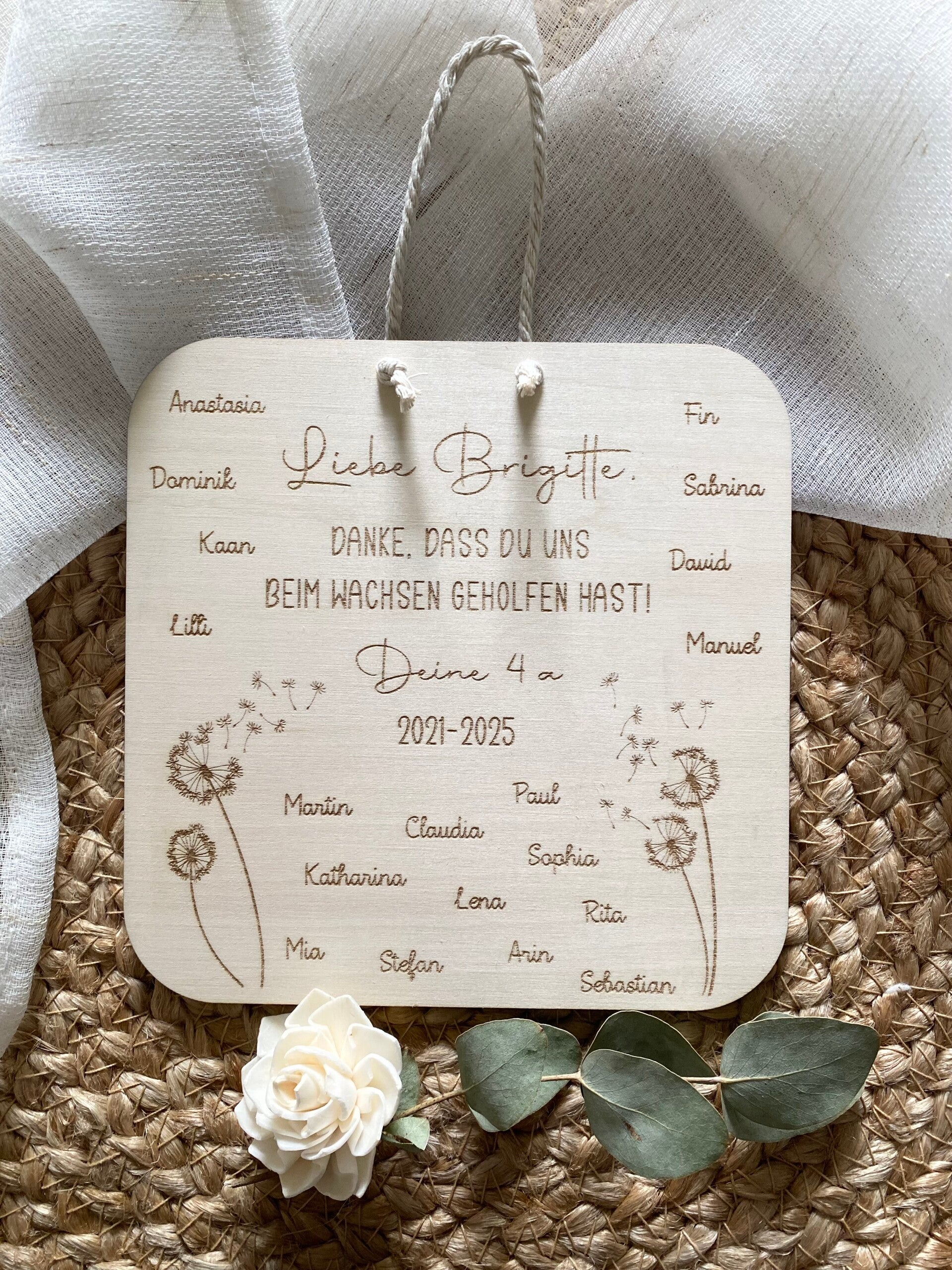 Schild - Abschied Schule