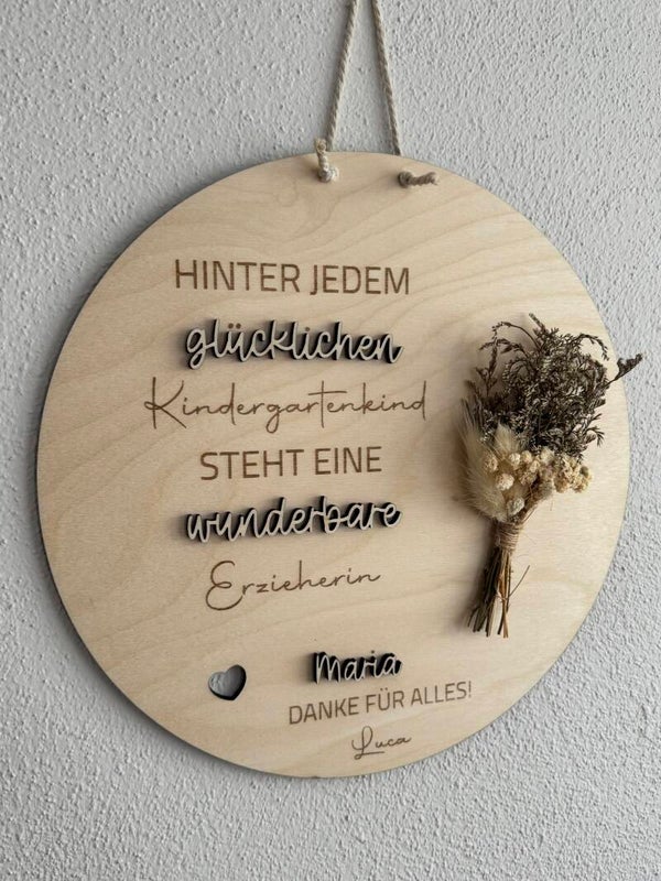 Schild - Abschied Kindergarten / Schule