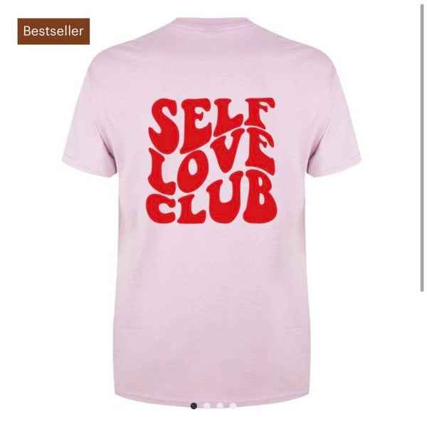 Self Love Club t-shirt - roze