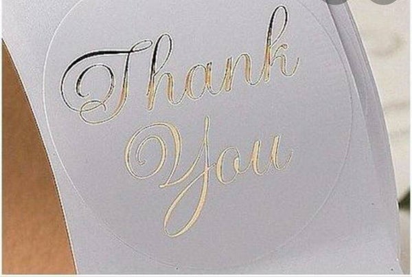 Thank You stickers (5 stuks)