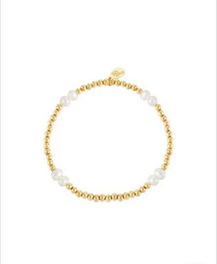 ❥Armband - witte parels