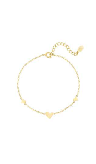 ❥armband - 3 hartjes