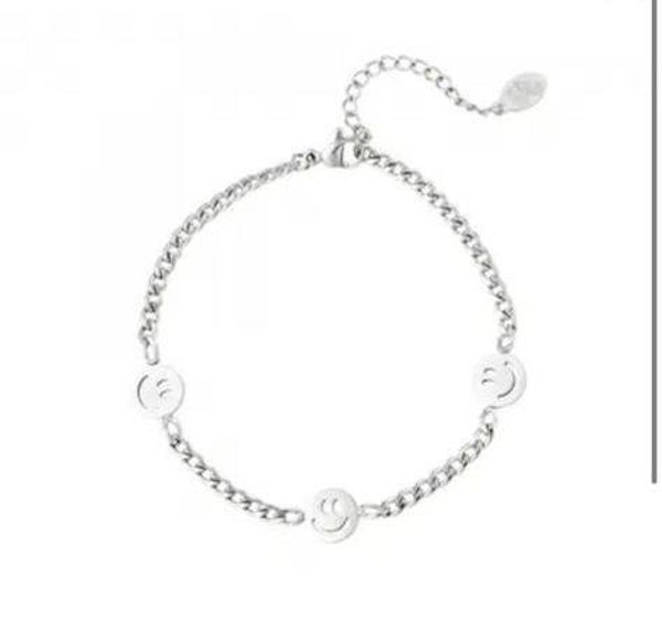❥Armband - drie smiley