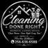 CLEANING DONE RIGHT