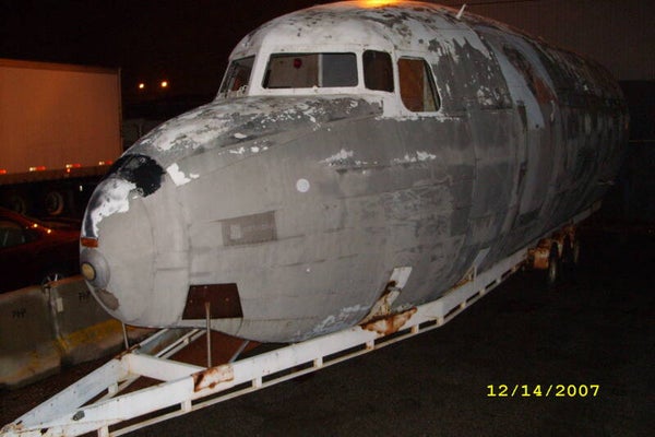 Hauling a Fuselage. DC3