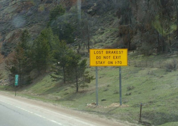 A different kind of Road Sign.