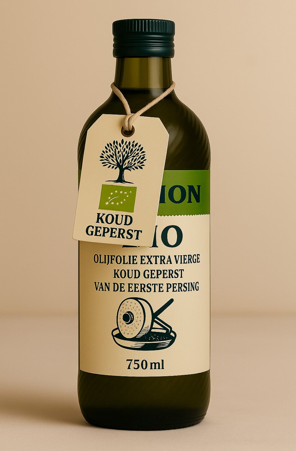 Olijfolie Extra Vierge Koud Geperst- Van de eerste Persing 100% BIO  - 750 ml