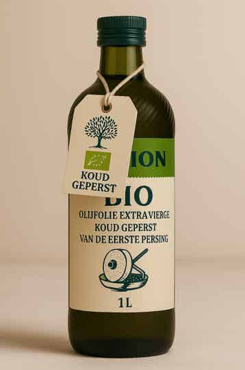 Olijfolie Extra Vierge Koud Geperst- Van de eerste Persing 100% BIO - 1 Liter