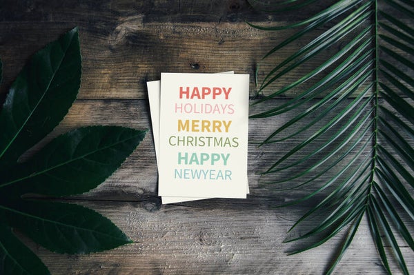 Happy holidays color