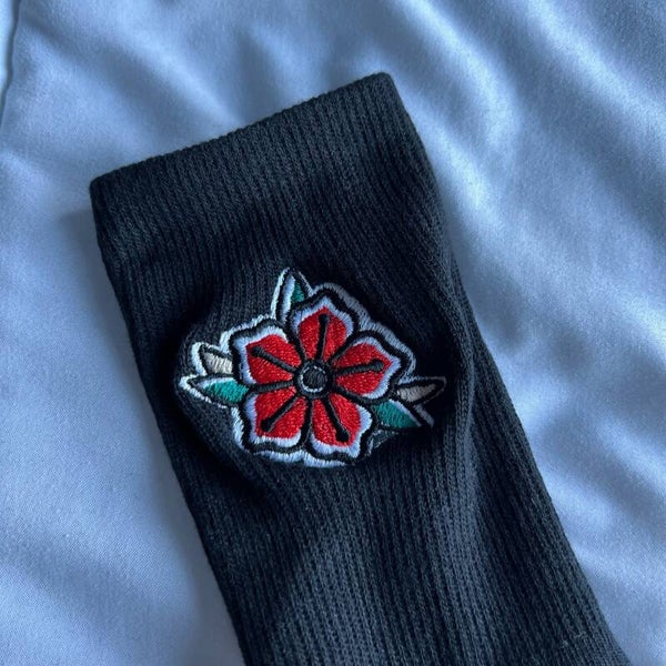 CINDY FREY X BLUE MELON - LITTLE FLOWER - SOCKS