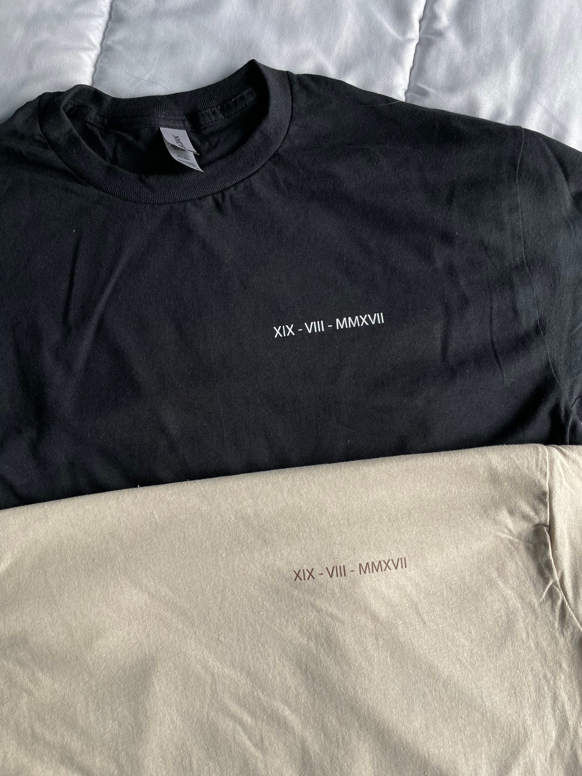 Romeinse cijfers - datum tee