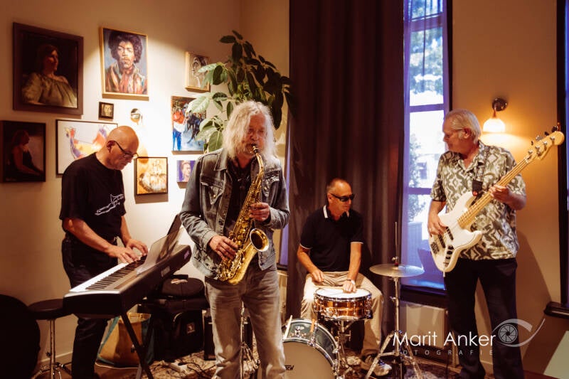 Foto van de huisband van Jazz-Dokkum in de Abdij.