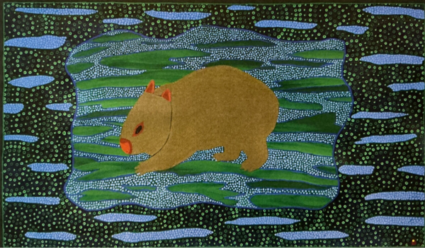 Aboriginal art: Acrylic on canvas