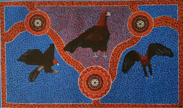 Aboriginal art: Acrylic on canvas