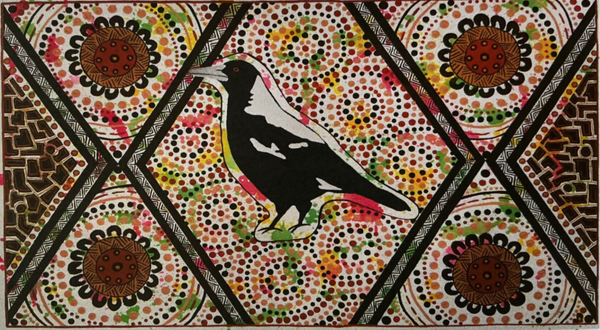 Aboriginal wall art: Acrylic on canvas