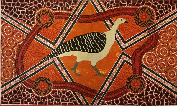 Aboriginal wall art: Acrylic on canvas