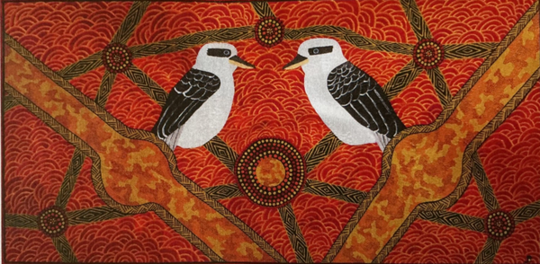 Aboriginal wall art: Acrylic on canvas