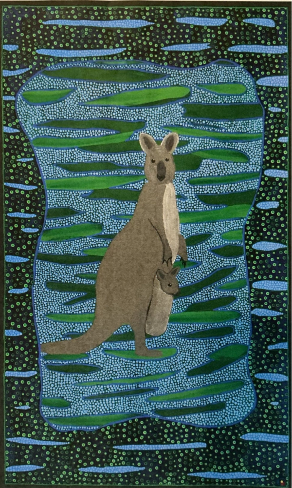 Aboriginal art: Acrylic on canvas