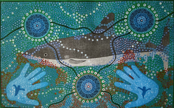 Aboriginal wall art: Acrylic on canvas