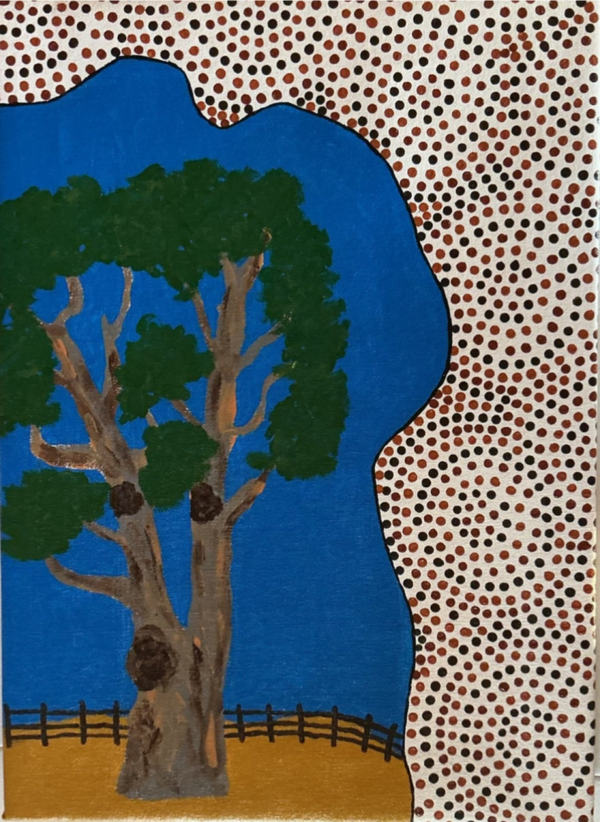 Aboriginal art: Acrylic on canvas