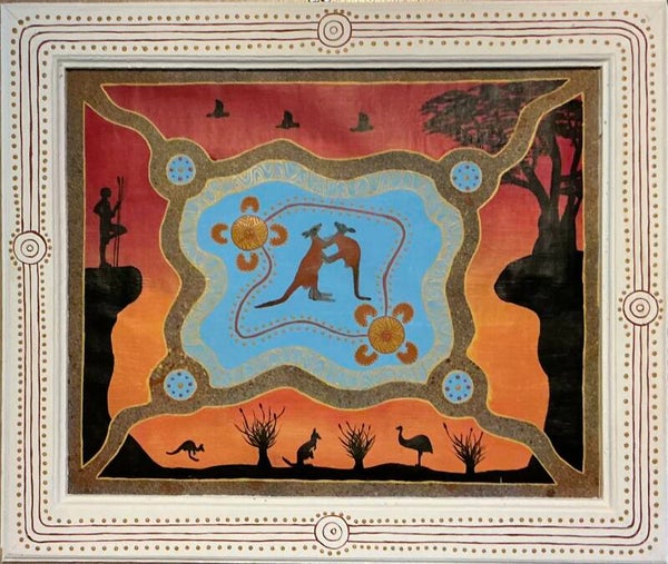 Aboriginal wall art: Acrylic on canvas