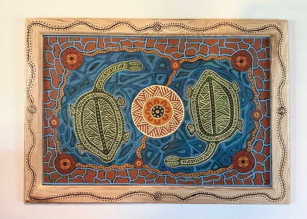 Aboriginal wall art: Acrylic on canvas