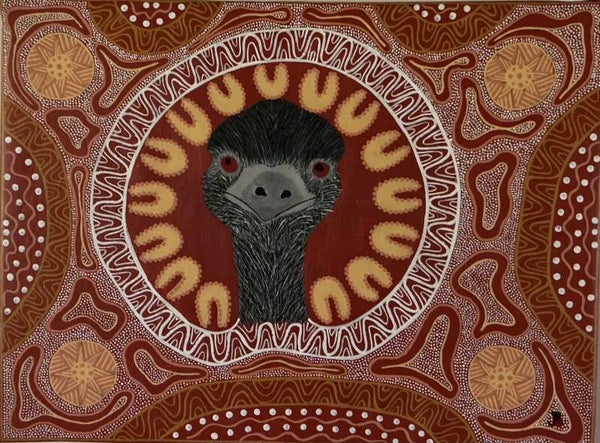 Aboriginal wall art: acrylic on canvas