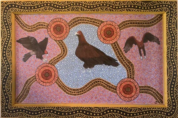 Aboriginal wall art: Acrylic on canvas
