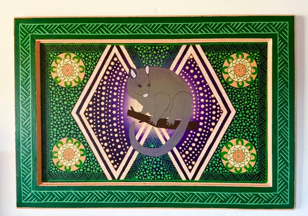 Aboriginal wall art: Acrylic on canvas
