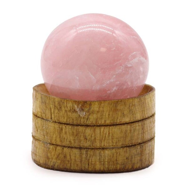 Rose Quartz Sphere with Stand – 40mm