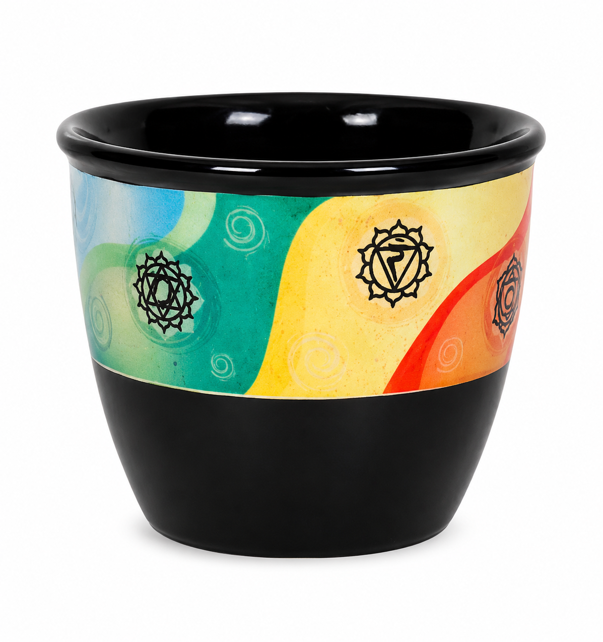 Black Ceramic Smudge Bowl – Chakra Design