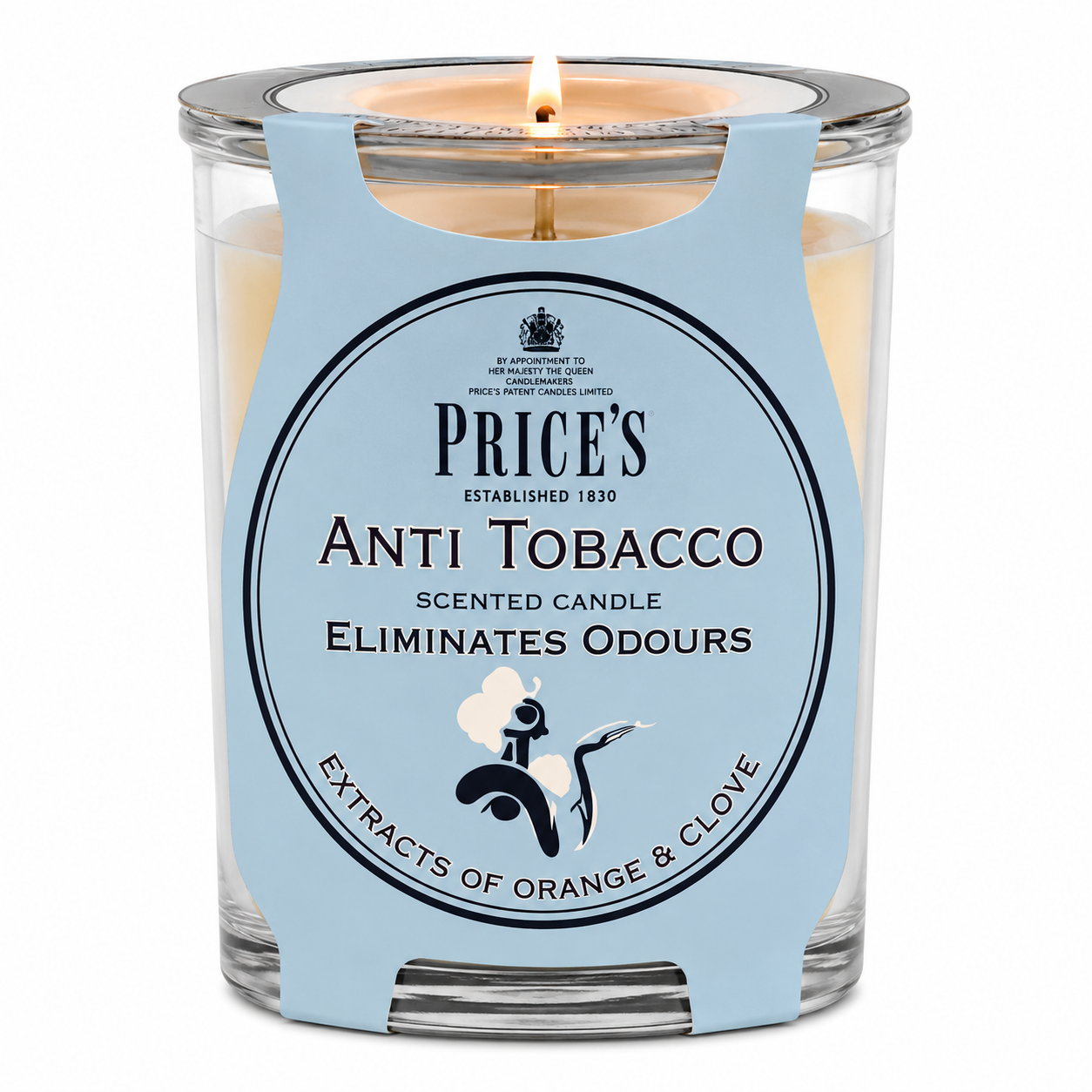 Anti-Tobacco Odour Eliminating Candle in Glass Jar