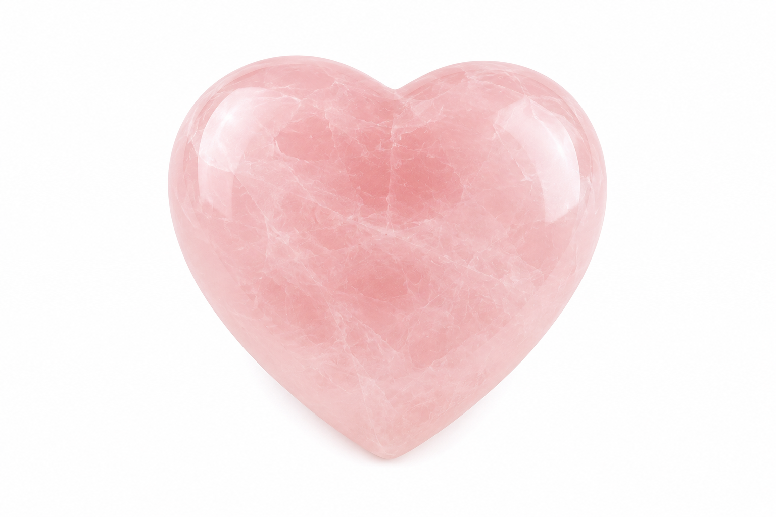 Rose Quartz Heart Large
