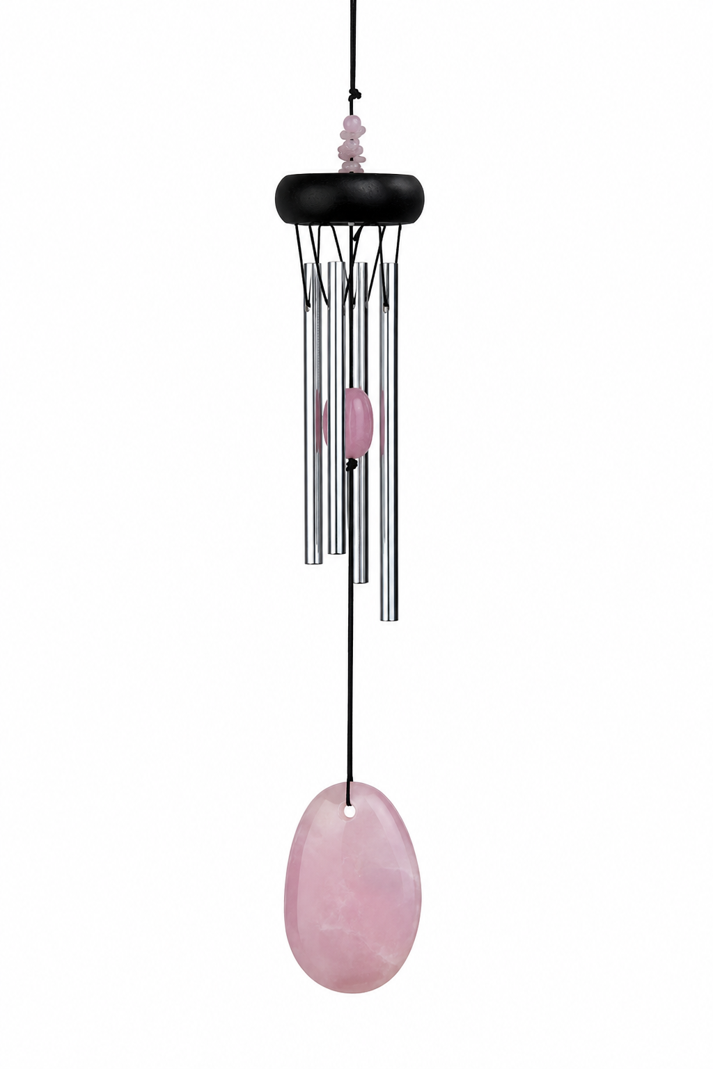 Rose Quartz Precious Stone Wind Chime from Woodstock