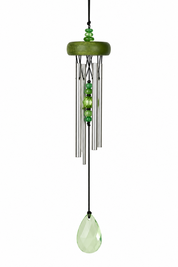 Green Gem Drop Wind Chime