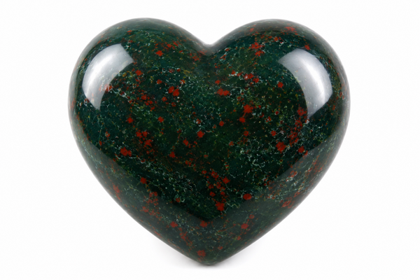 Bloodstone Heart Large in Pouch