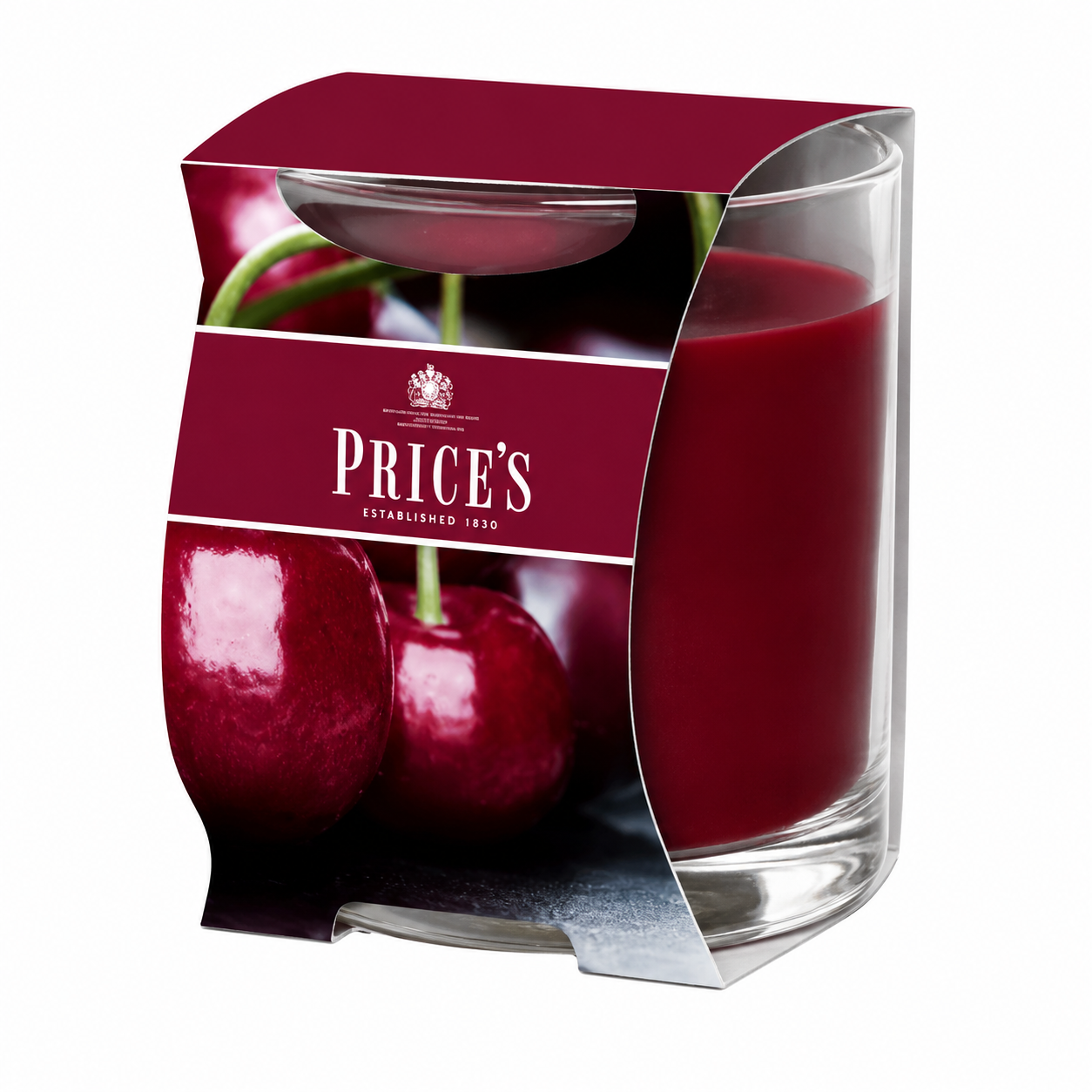 Black Cherry Candle in Glass Jar by Price's