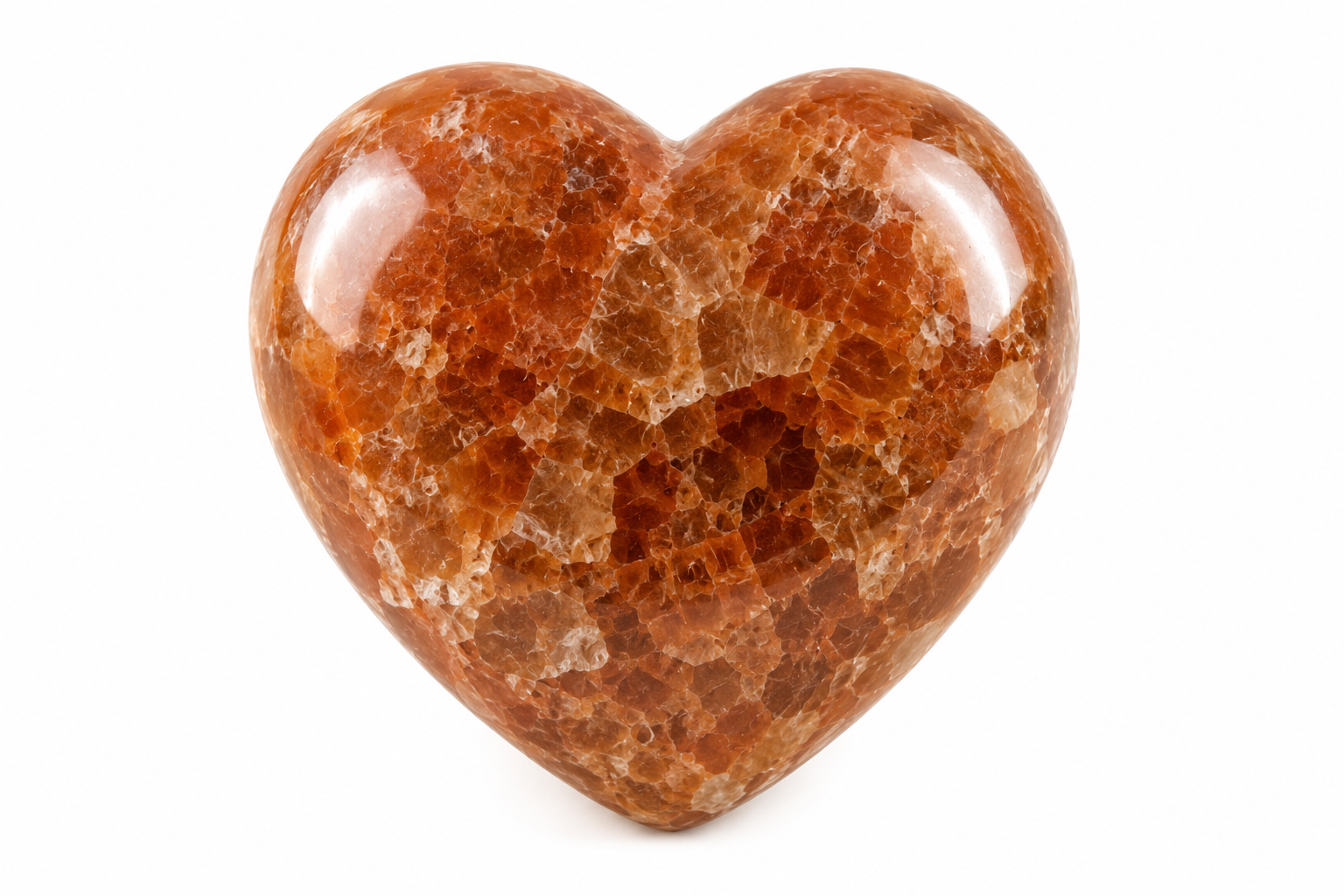 Aragonite Heart Large in Pouch