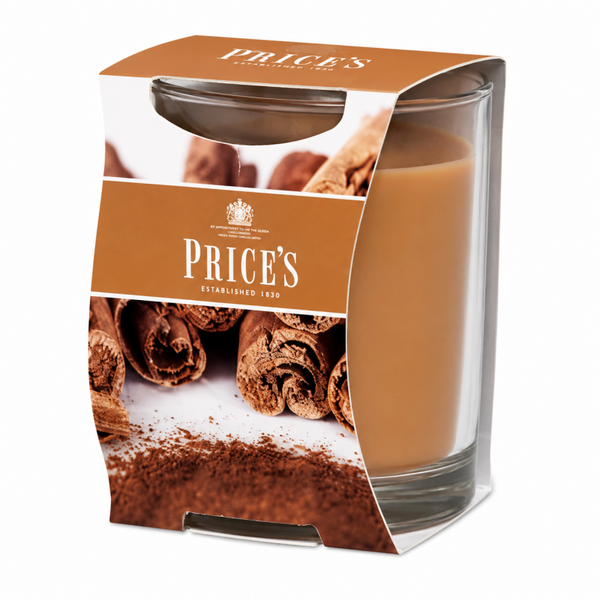 Cinnamon Candle in Glass Jar by Price's