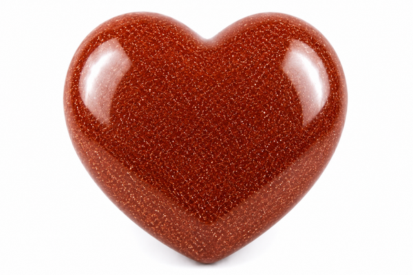 Red Jasper Heart Large in Pouch