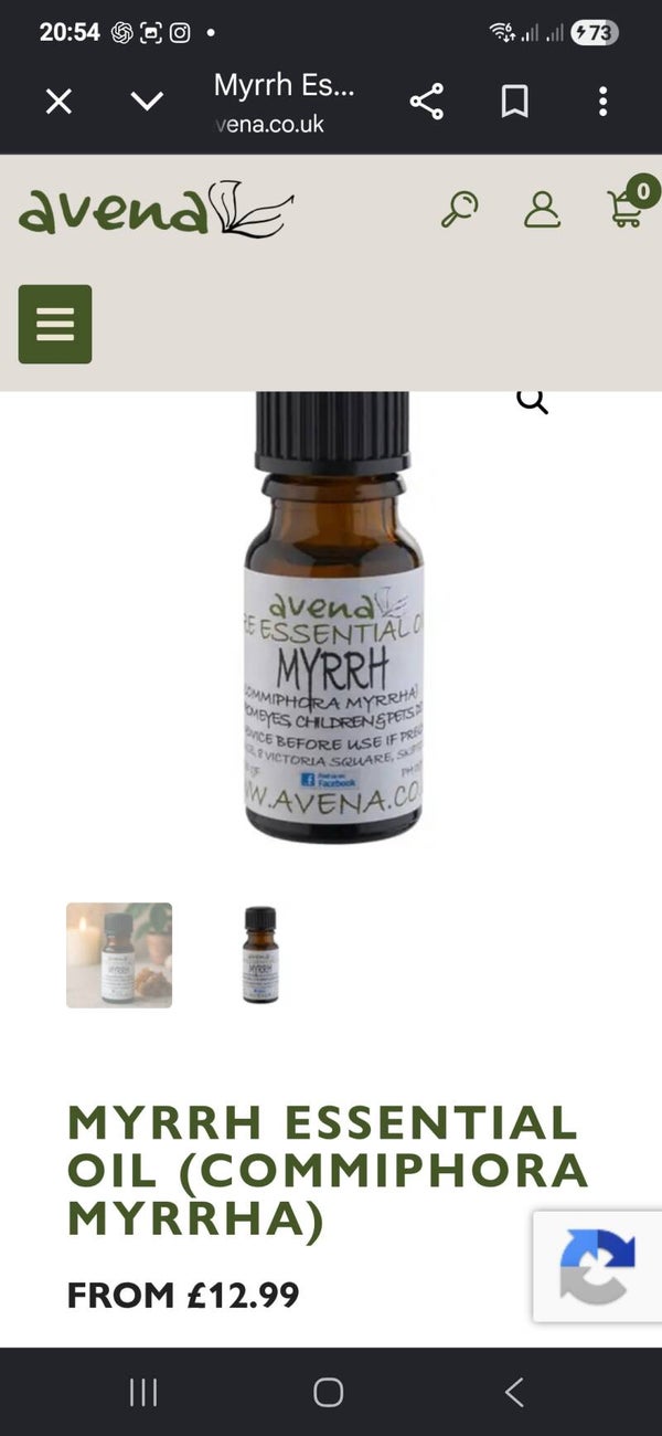 Myrrh Essential Oil (Commiphora myrrha) 10ml