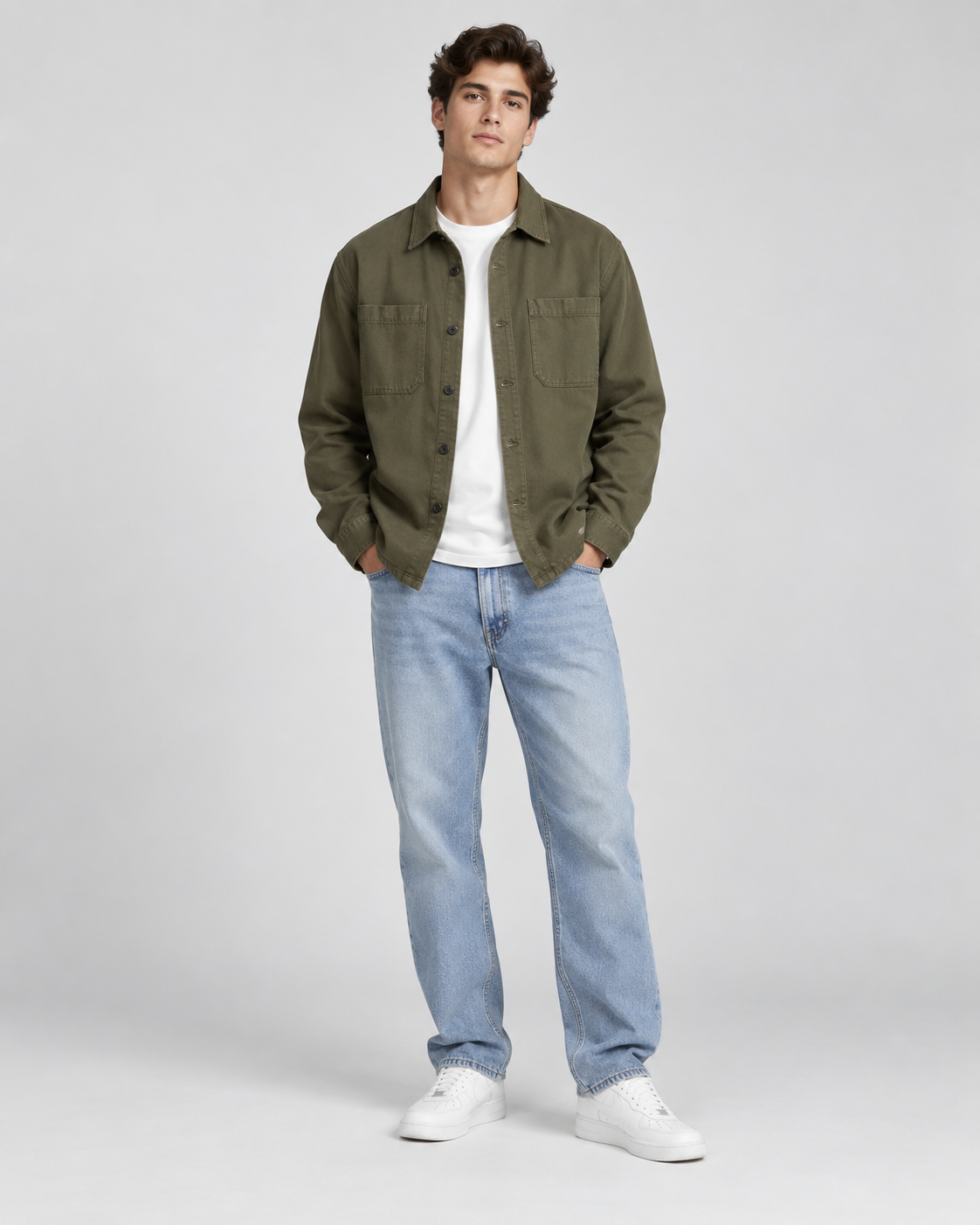 VALÉR Studio Overshirt – Olive