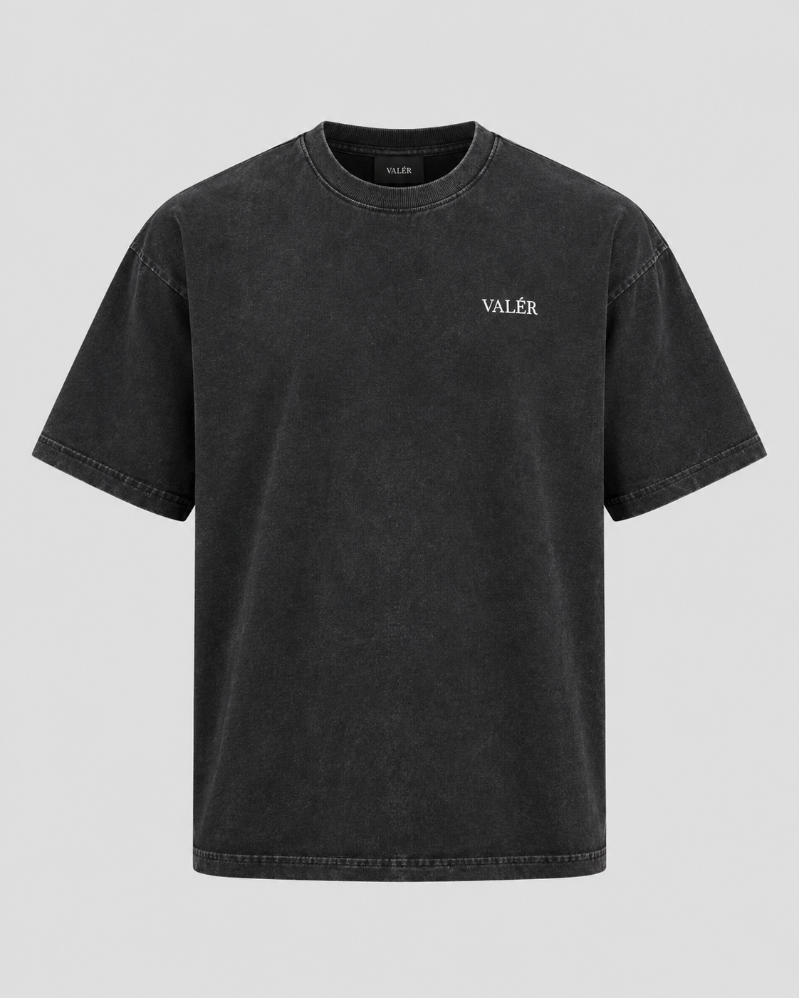 VALÉR Heavyweight Tee – Washed Black
