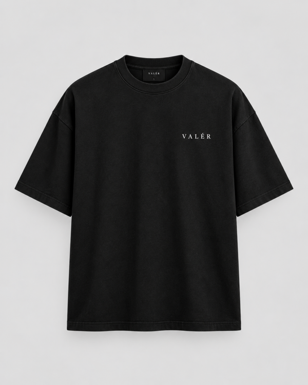 VALÉR V-Mountain Tee – Midnight Black
