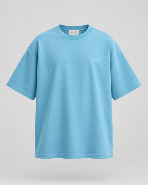 VALÉR V-Ocean Tee – Aqua Blue