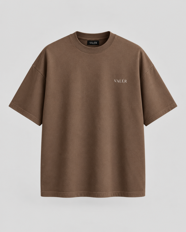 VALÉR V-Canyon Tee – Desert Brown