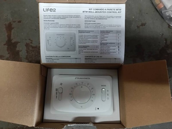 COMANDO TERMOSTATO MTW LIFE 2 CLTA CLIMAVENETA  COD.  5549049600