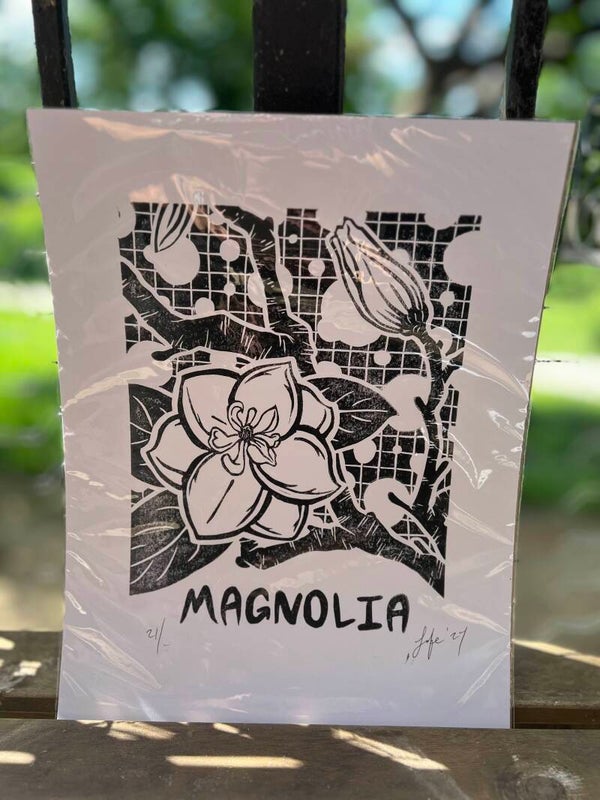 Magnolia Block Print
