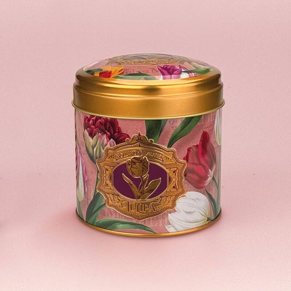 04761 - Blik 'pretty tulips' - roze zonder stroopwafels