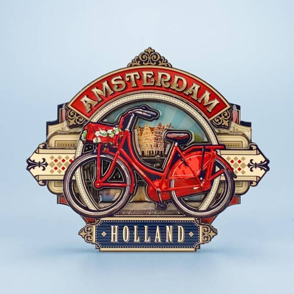10010 - Magneet MDF 'Victorian Deco' Amsterdam